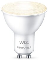 Умная лампа WiZ GU10 4.7W (50W 345Lm) 2700K диммируемая Wi-Fi (929002448102)
