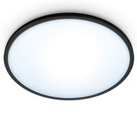 Розумний світильник стельовий WiZ SuperSlim Ceiling 16W 2700-6500K Wi-Fi чорний (929002685201)
