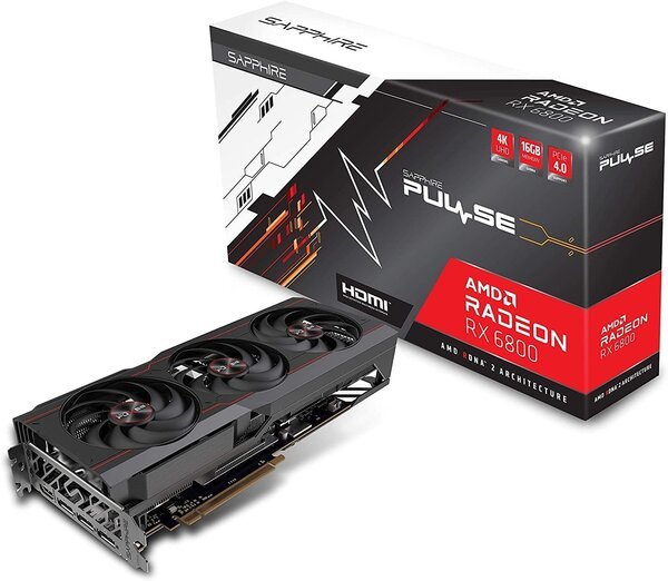 

Видеокарта SAPPHIRE Radeon RX 6800 16GB GDDR6 PULSE GAMING OC (11305-02-20G)