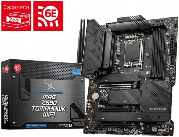 

Материнcкая плата MSI MAG Z690 TOMAHAWK WIFI (MAG_Z690_TOMAHAWK_WIFI)