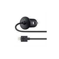 Зарядний пристрій Belkin USB MicroCharger (12V + LIGHTNING сable, USB 1Amp), Чорний (F8J075btBLK)