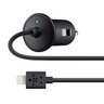 Зарядний пристрій Belkin USB MicroCharger (12V + LIGHTNING сable, USB 1Amp), Чорний (F8J075btBLK)фото