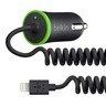 Зарядний пристрій Belkin USB MicroCharger (12V + LIGHTNING сable, USB 2.1Amp), Чорний (F8J074btBLK)фото