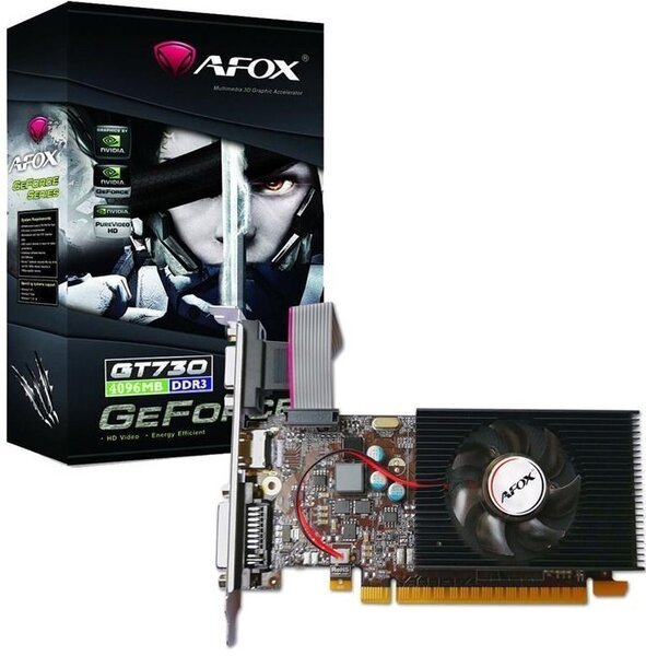 

Видеокарта AFOX Geforce GT730 4GB DDR3 (AF730-4096D3L3)