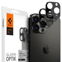 Захисне скло Spigen для камери iPhone 13 Pro Max/13 Pro TR Optik Black (2P) (AGL03381)