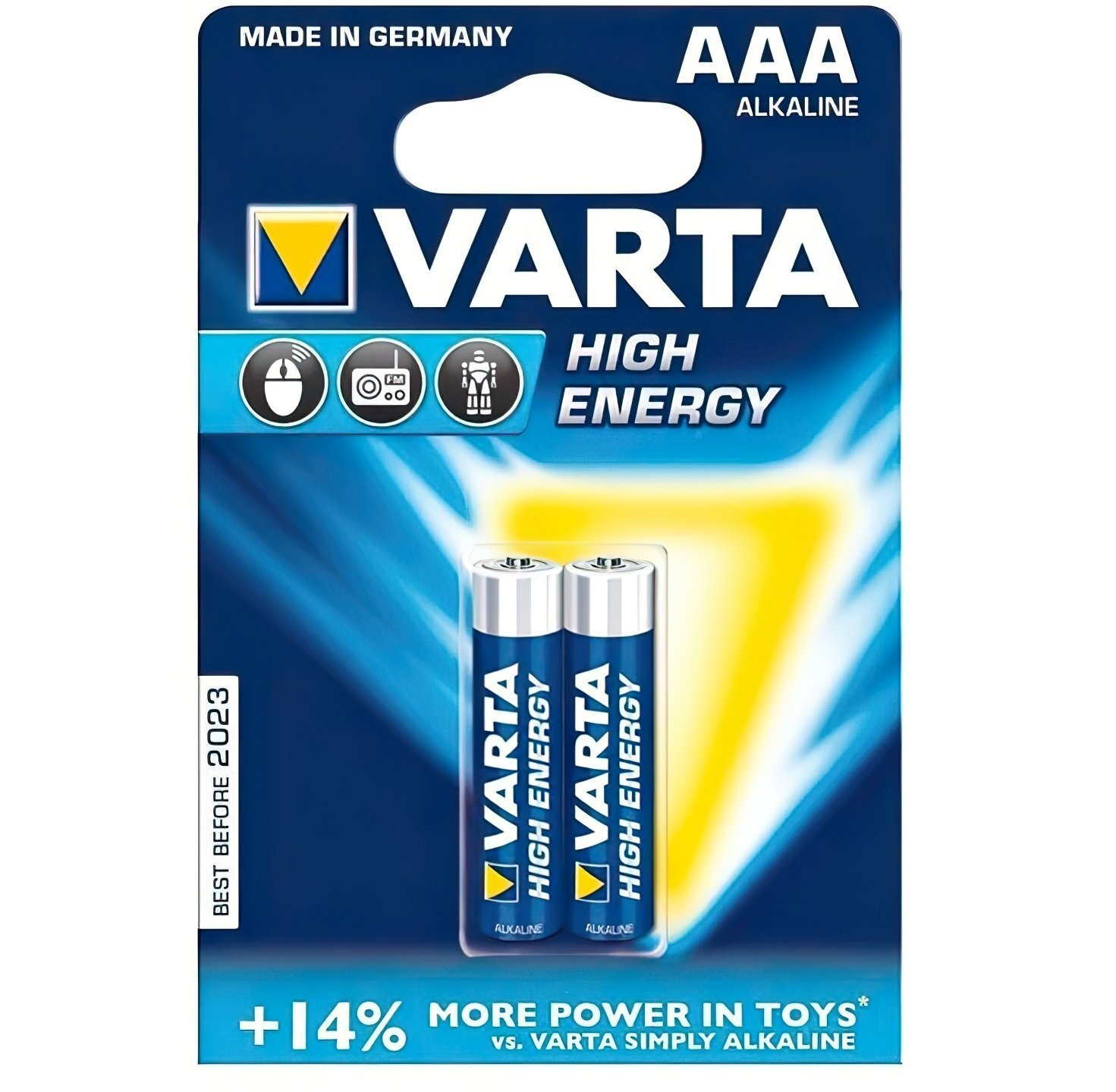 

Батарейка VARTA LONGLIFE Power AAA BLI 2 ALKALINE