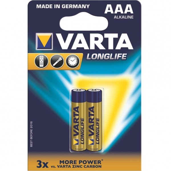 Акция на Батарейка VARTA LONGLIFE AAA BLI 2 ALKALINE (4103101412) от MOYO