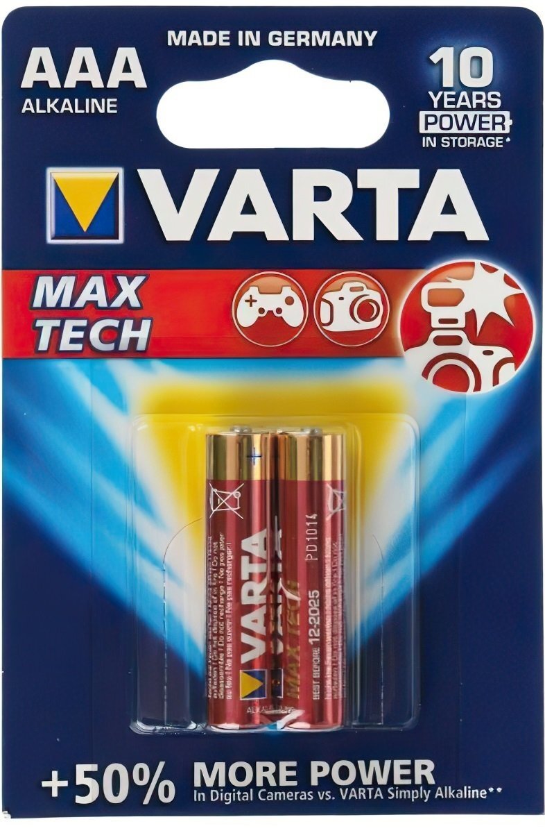 

Батарейка VARTA LONGLIFE MAX POWER AAA BLI 2 ALKALINE