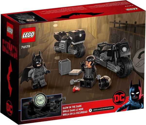 

Конструктор LEGO Super Heroes DC Batman Бэтмен и Селина Кайл: погоня на мотоцикле 76179