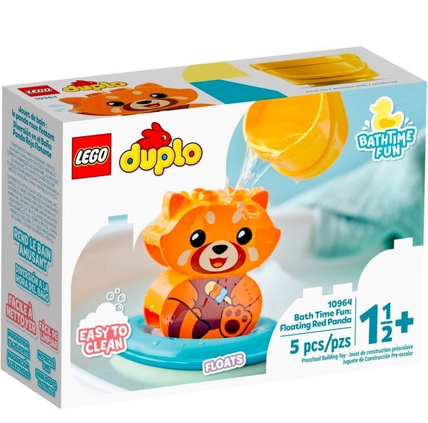 Акция на LEGO 10964 DUPLO My First Веселое купание: Плавающая красная панда от MOYO