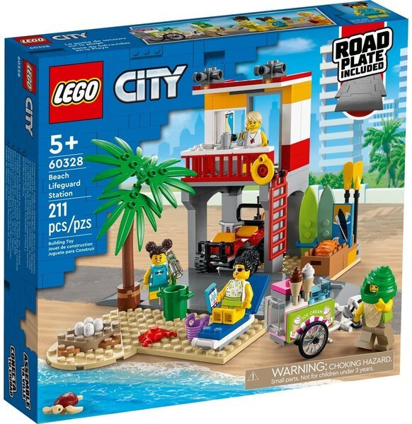 

Конструктор LEGO City Спасательный пост на пляже 60328