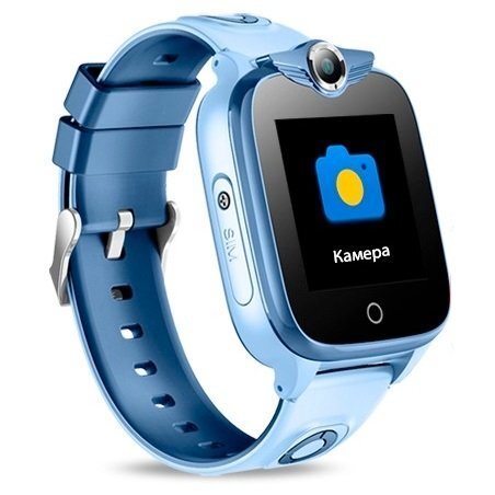 

Детские GPS часы-телефон GOGPS ME K16W Синие