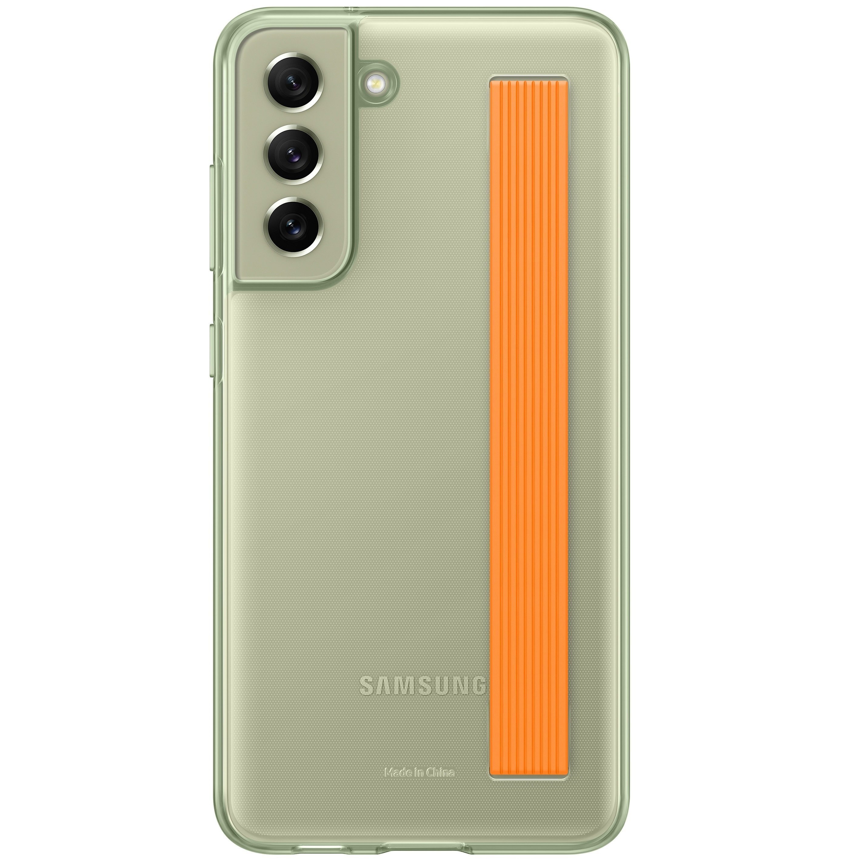 

Чехол Samsung для Galaxy S21 FE (G990) Clear Strap Cover Olive Green (EF-XG990CMEGRU)