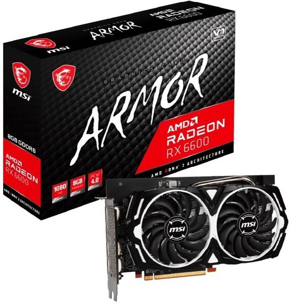 

Видеокарта MSI Radeon RX 6600 8GB DDR6 ARMOR (RADEON_RX_6600_ARMOR_8G)