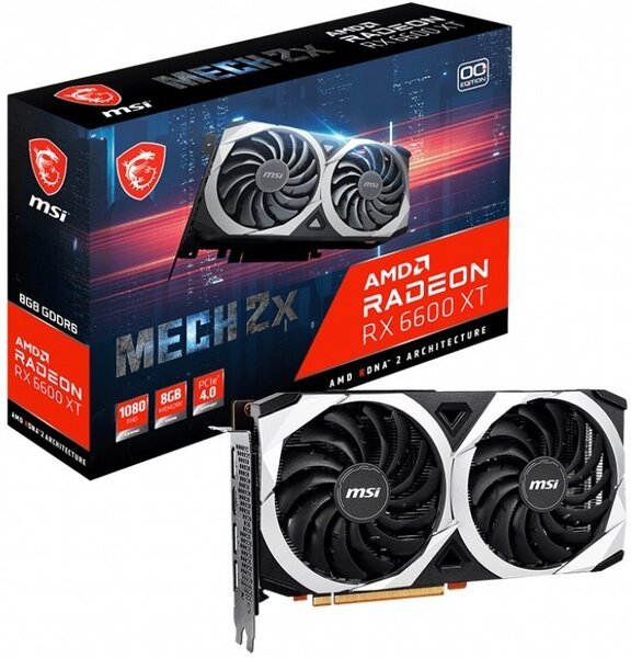 

Видеокарта MSI Radeon RX 6600 XT 8GB DDR6 MECH 2X OC (RX_6600_XT_MECH_2X_8G_OC)