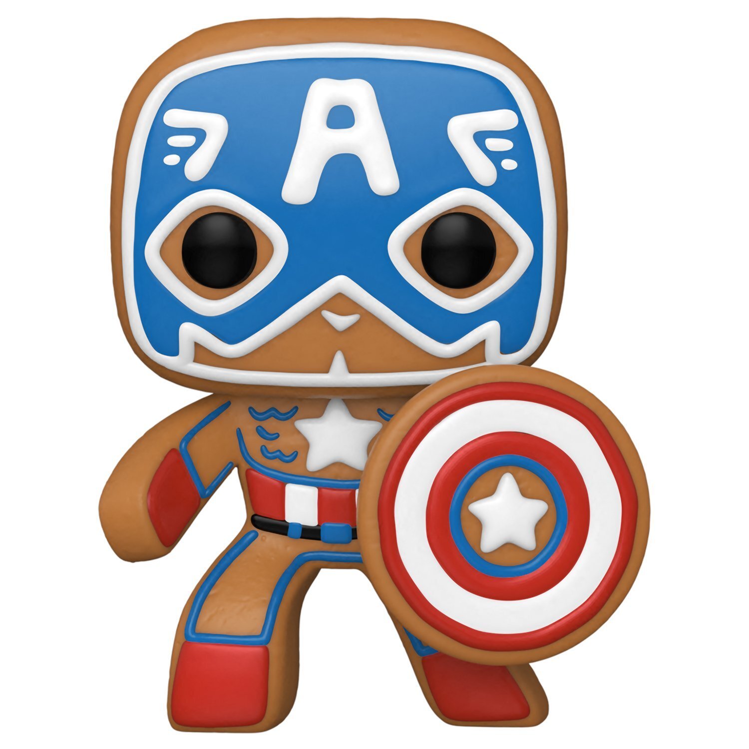 

Коллекционная фигурка Funko POP! Bobble Marvel Holiday Gingerbread Captain America(FUN25491629)