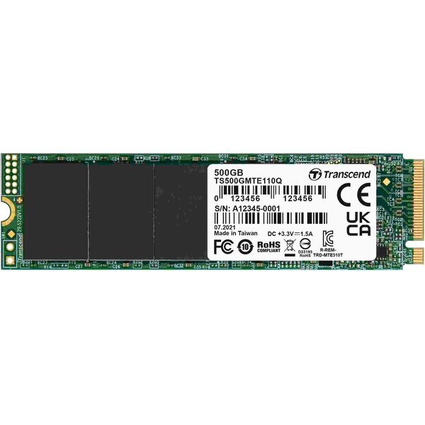 Акція на SSD накопитель Transcend M.2 NVMe PCIe 3.0 4x 500GB MTE110Q 2280 (TS500GMTE110Q) від MOYO