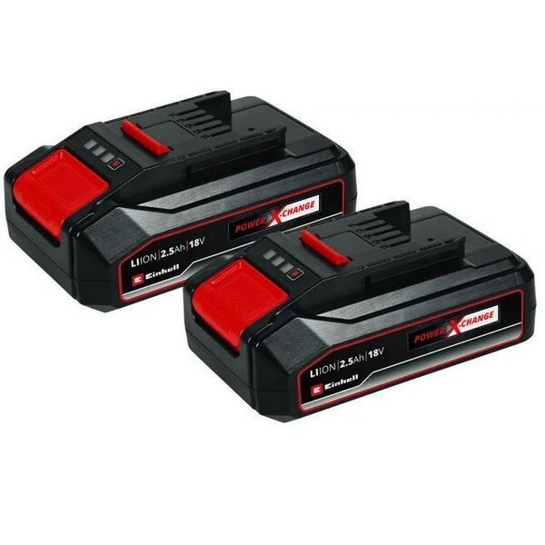 

Аккумулятор Einhell 18В, 2.5 Ач PXC-Twinpack (2 шт), 0.46 кг