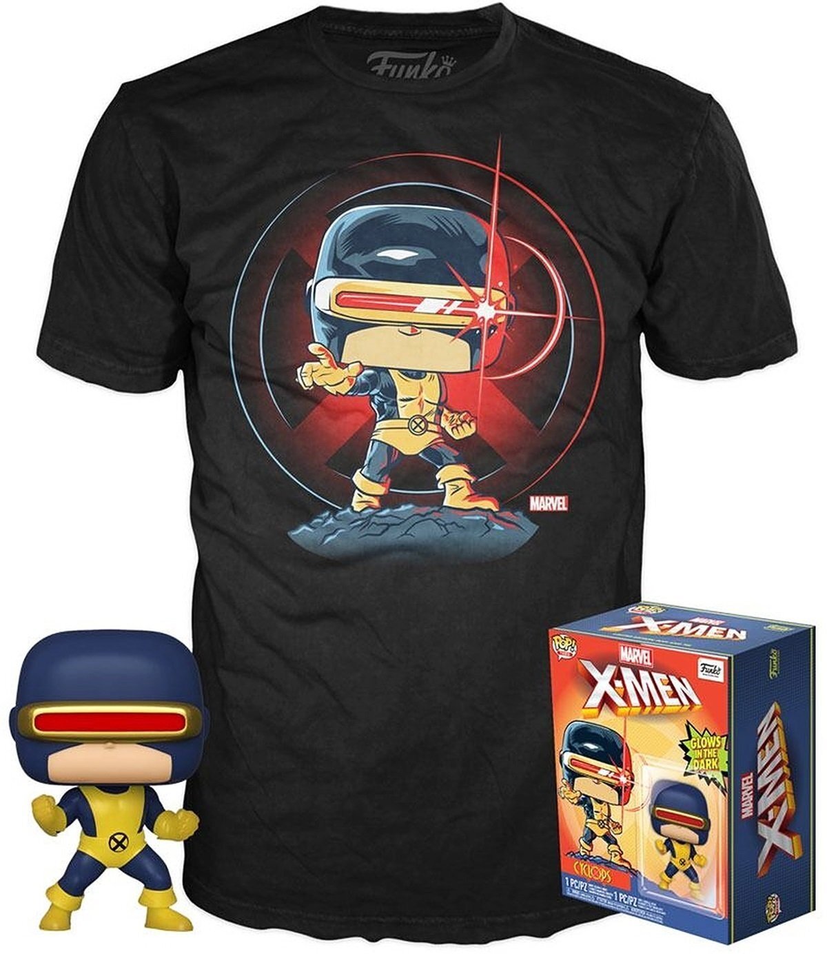 

Набор Фигурка+Футболка Funko POP and Tee: Marvel 80th: First Appearance: Cyclops (M)
