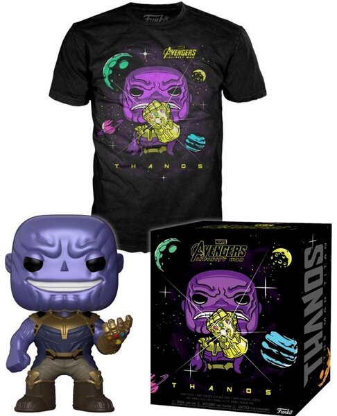 

Набор Фигурка+Футболка Funko POP and Tee: Infinity War: Thanos (M)