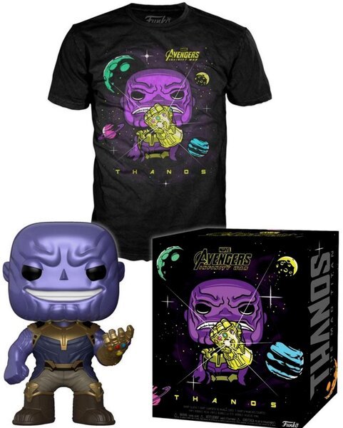 

Набор Фигурка+Футболка Funko POP and Tee: Infinity War: Thanos (L)