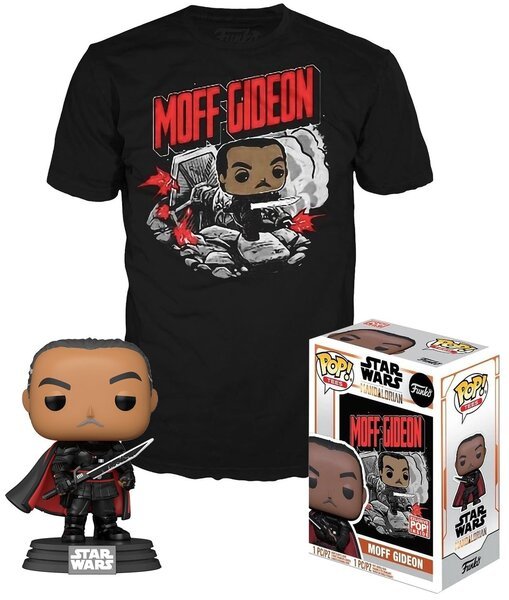 

Набор Фигурка+Футболка Funko POP and Tee Star Wars The Mandalorian Moff Gideon (M) (UT-53542)