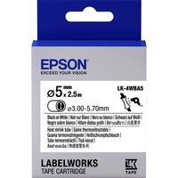 Картридж зі стрічкою Epson LK4WBA5 принтерів LW-300/400/400VP/700 Black/White d5mm/2,5m (C53S654904)