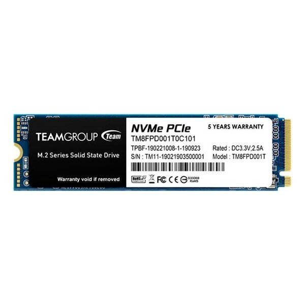 

SSD накопитель Team PCIe 3.0 M.2 1TB MP33 PRO (TM8FPD001T0C101)