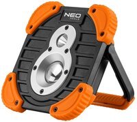 Прожектор Neo Tools, аккум., 2600мАч, 3.7 Li-ion, 10 Вт + 3 Вт, 750+ 250 люмен, 3 функции освещения, IP44