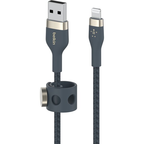 

Кабель Belkin USB-A - Lightning, BRAIDED SILICONE, 1m, blue