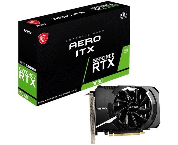 

Видеокарта MSI GeForce RTX3050 8GB GDDR6 AERO ITX OC (RTX_3050_AERO_ITX_8G_OC)