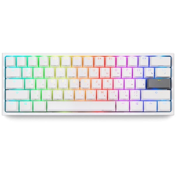 

Игровая клавиатура Ducky One 2 Mini, Cherry Brown, RGB LED, RU PBT, White (DKON2061ST-BRUPDWWT1)