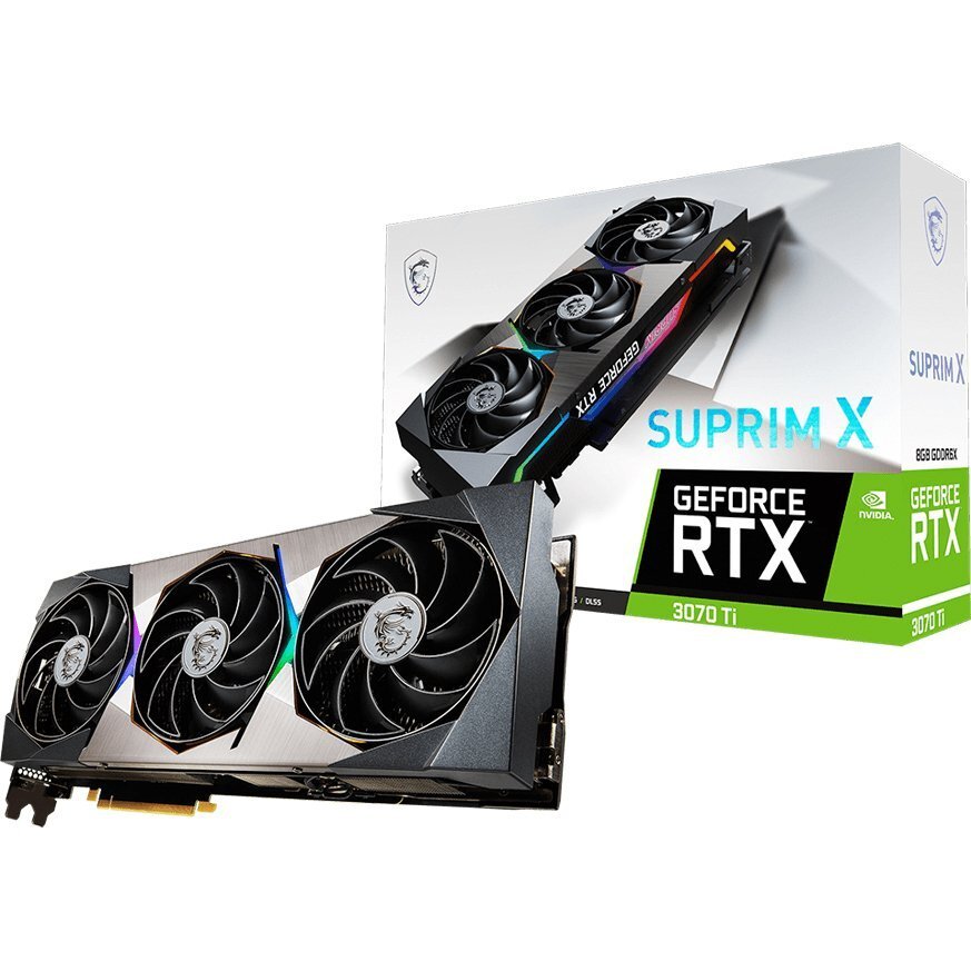

Видеокарта MSI GeForce RTX3070 Ti 8GB GDDR6 SUPRIM X (RTX_3070TI_SUPRIM_X_8G)