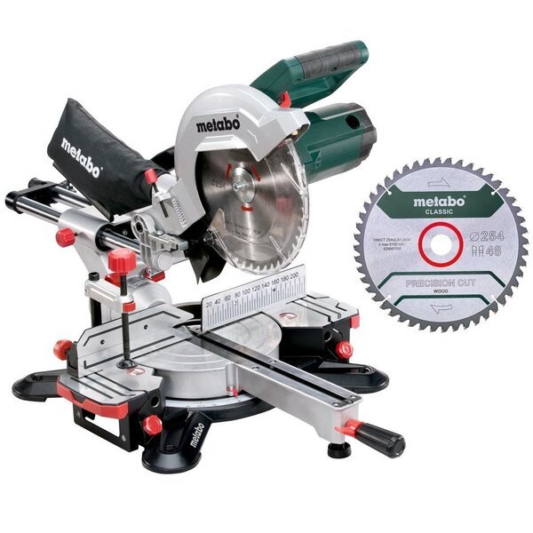 

Пила торцовочная Metabo KGS 254 M + диск, с протяжкой