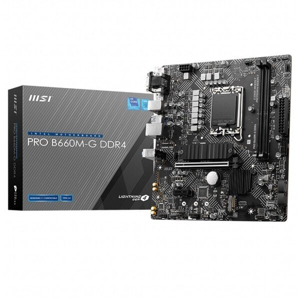

Материнcкая плата MSI PRO B660M-G DDR4 s1700 B660 2xDDR4 M.2 HDMI-DP-VGA mATX (PRO_B660M-G_DDR4)