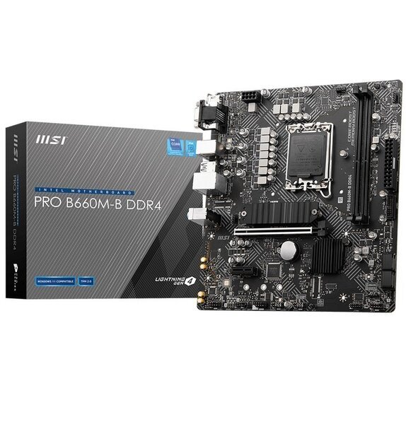 

Материнcкая плата MSI PRO B660M-B DDR4 s1700 B660 2xDDR4 M.2 HDMI-VGA mATX (PRO_B660M-B_DDR4)