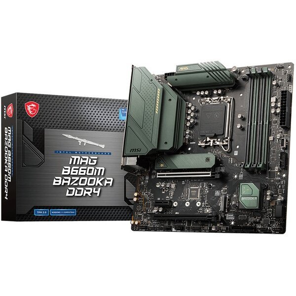 

Материнcкая плата MSI MAG B660M BAZOOKA DDR4 (MAG_B660M_BAZOOKA_DDR4)