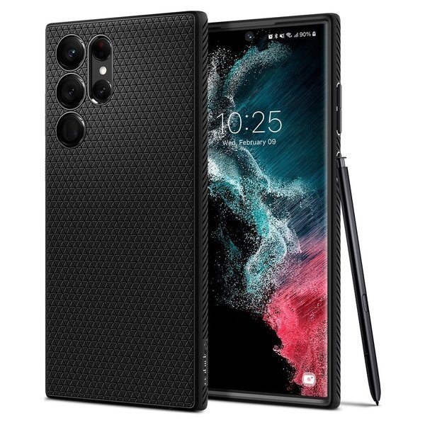 

Чехол Spigen для Galaxy S22 Ultra Liquid Air Matte Black (ACS03915)