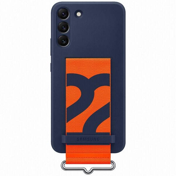 

Чехол Samsung для Galaxy S22+ Silicone with Strap Cover Navy (EF-GS906TNEGRU)