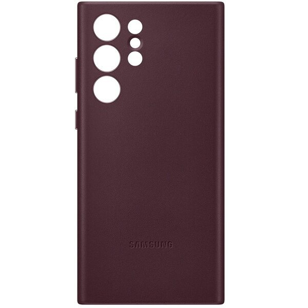 

Чехол Samsung для Galaxy S22 Ultra Leather Cover Burgundy (EF-VS908LEEGRU)
