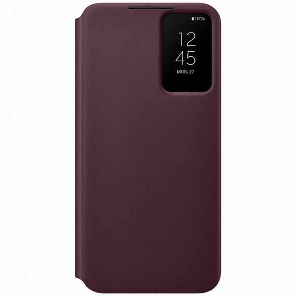 

Чехол Samsung для Galaxy S22+ Smart Clear View Cover Burgundy (EF-ZS906CEEGRU)