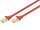 Патч-корд DIGITUS CAT 6a S-FTP, 0,5м, AWG 26/7 красного цвета