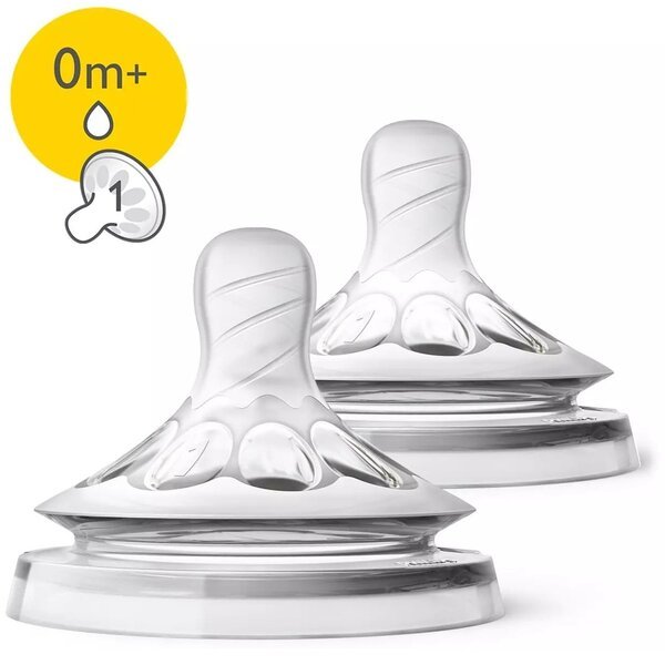 

Соска силиконовая Avent “NATURAL 2.0”, от 0 мес., 2 шт (SCF041/27)
