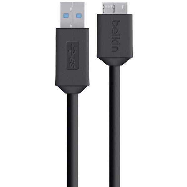 Акція на Кабель Belkin USB-A - Micro-B 5Gbps, 0.9m, black від MOYO