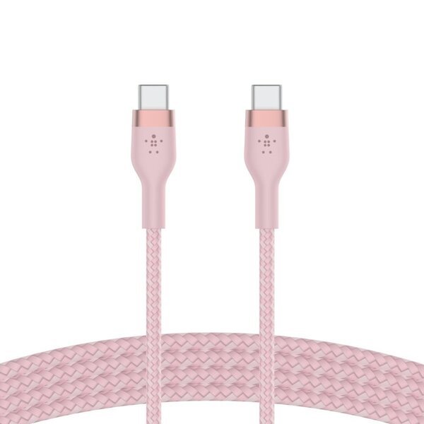 Акция на Кабель Belkin USB-C - USB-C, BRAIDED SILICONE, 1m, pink от MOYO