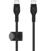 Кабель Belkin USB-C - USB-C, BRAIDED SILICONE, 1m, black