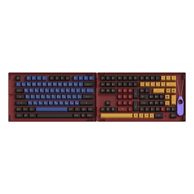 

Кейкапи AKKO Blue&Red Samurai ASA Fullset Keycaps, EU, Blue