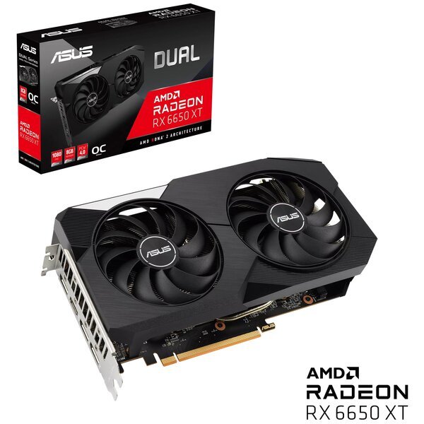 

Видеокарта ASUS Radeon RX 6650 XT 8GB GDDR6 DUAL OC (DUAL-RX6650XT-O8G)