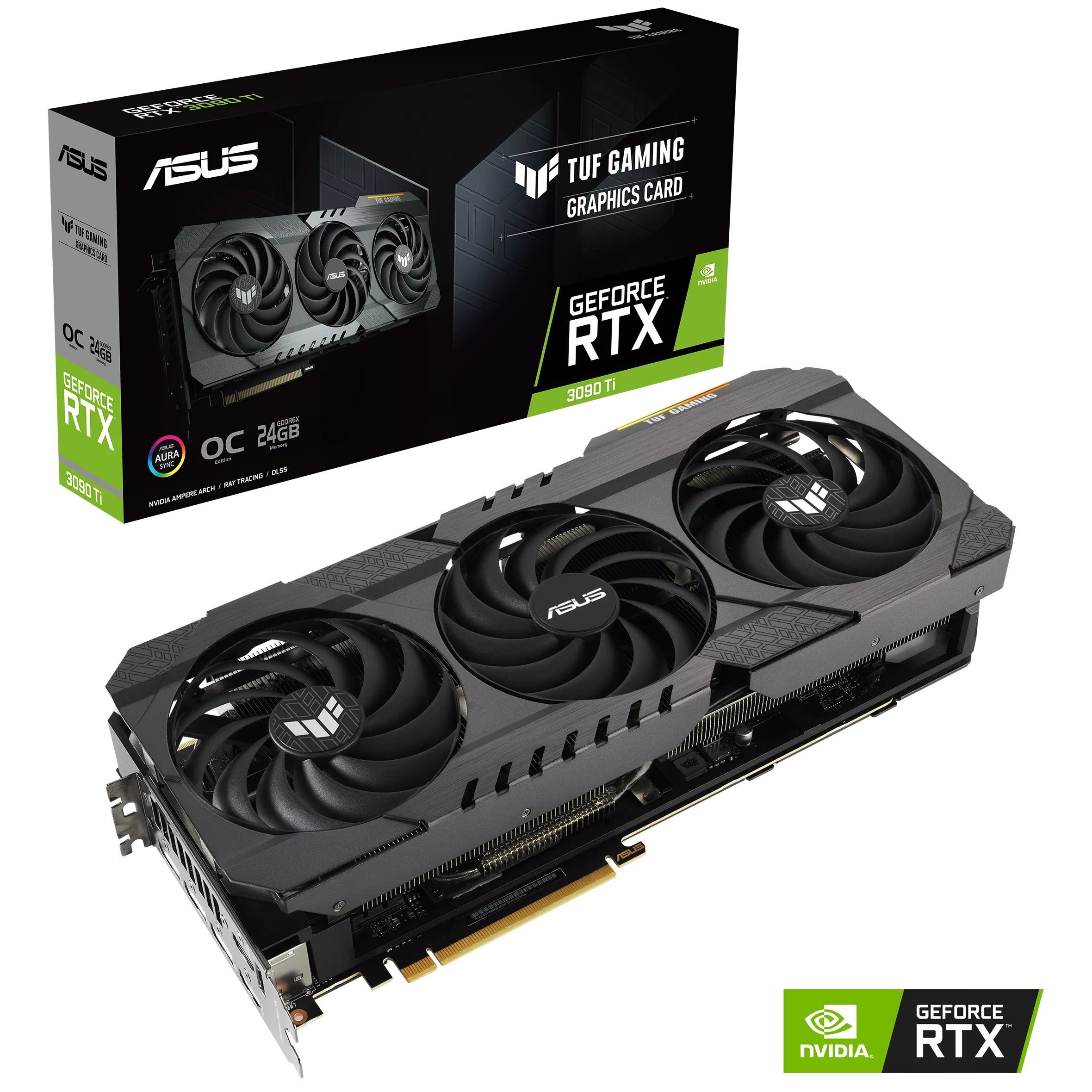 

Видеокарта ASUS GeForce RTX3090 TI 24GB GDDR6X TUF OC (TUF-RTX3090TI-O24G-GAMIN)