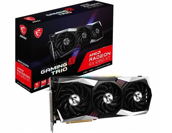 

Видеокарта MSI Radeon RX 6950 XT 16GB DDR6 GAMING X TRIO (RX6950_XT_GAM_X_TRIO16G)